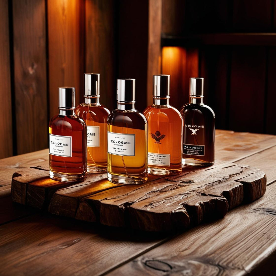 Collection of Scent 26 Candle Co. cologne bottles – inspired by luxury designer fragrances