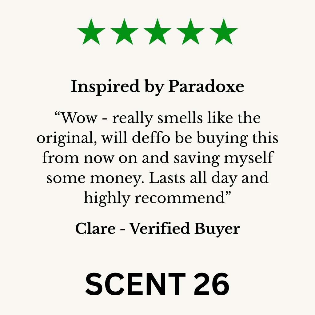 Paradoxe Dupe Perfume, a sophisticated blend of floral and woody notes with a touch of citrus, inspired by the iconic Paradoxe fragrance by Prada.