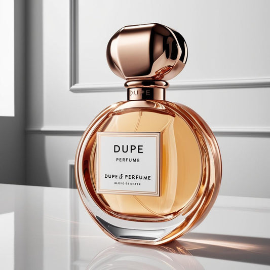 Elegant perfume bottle of our La Vie Est Belle dupe