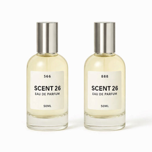 Get 2 x 50ml designer inspired perfumes for £24.99 Scent 26