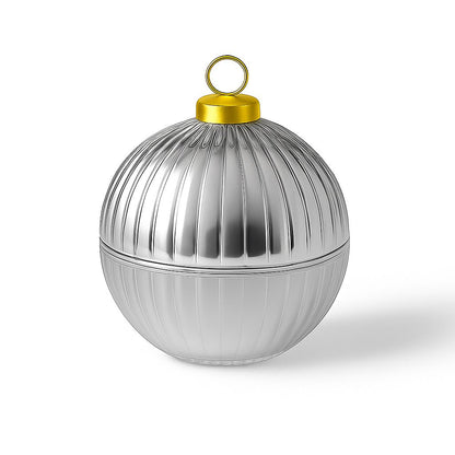 Spiced Cosy Christmas bauble candle with warm holiday fragrance in a luxury design