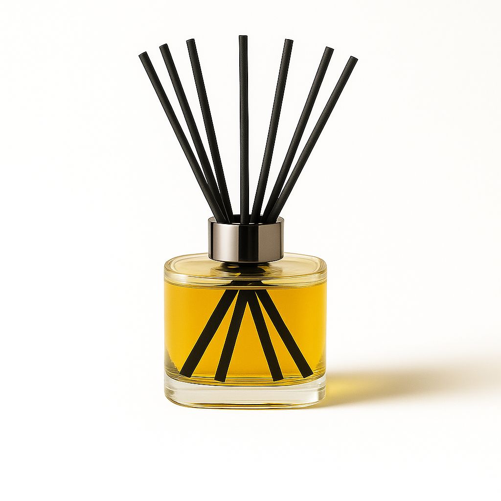 Christmas reed diffuser gift in Cranberry Orange + Cinnamon scent displayed lifestyle