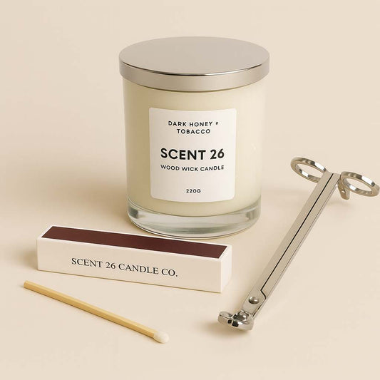 Ready-to-send gift sets with candles, perfumes, wax melts, and matches in premium packaging