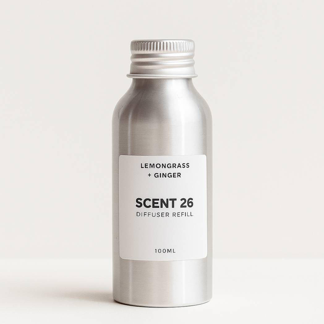 Lemongrass + Ginger Diffuser Refill 100ml from Scent 26
