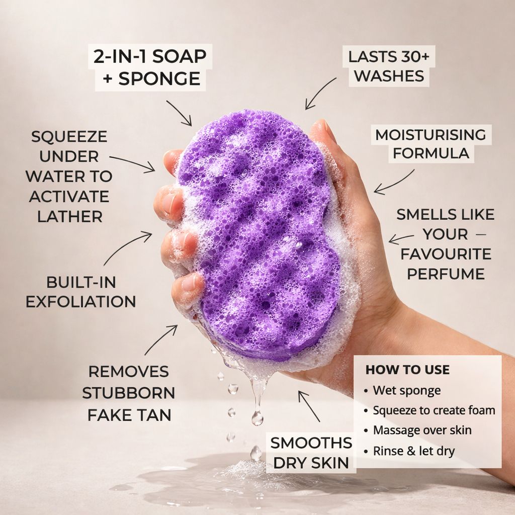 190 Inspired by Black Opium Exfoliating Soap Sponge