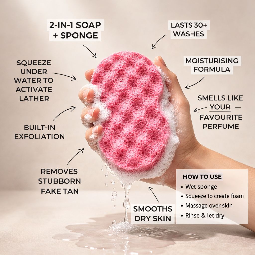 Soap Sponge Inspired by Baccarat Rouge 540