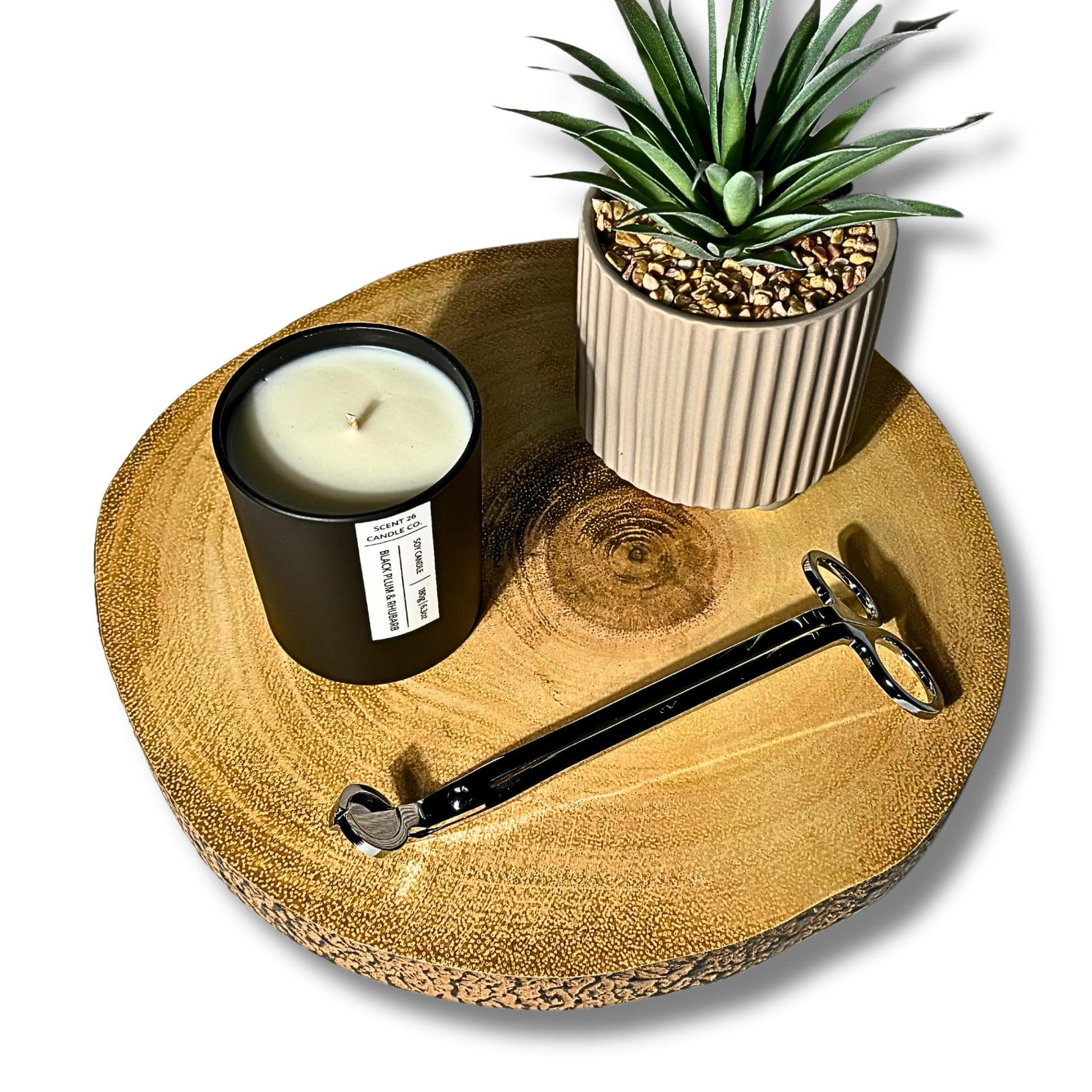 BLACK PLUM + RHUBARB SCENTED CANDLE 20CL