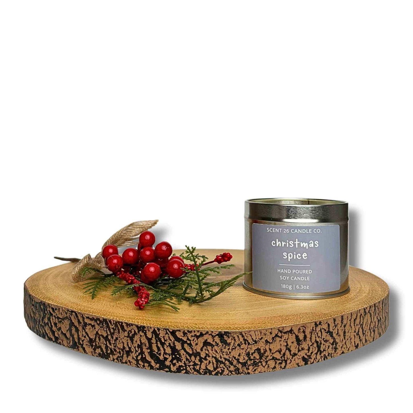 CHRISTMAS SPICE WOOD WICK CANDLE