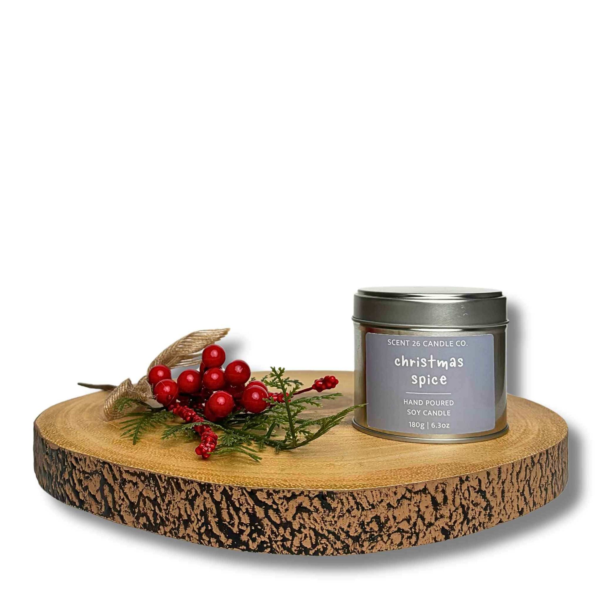 CHRISTMAS SPICE WOOD WICK CANDLE