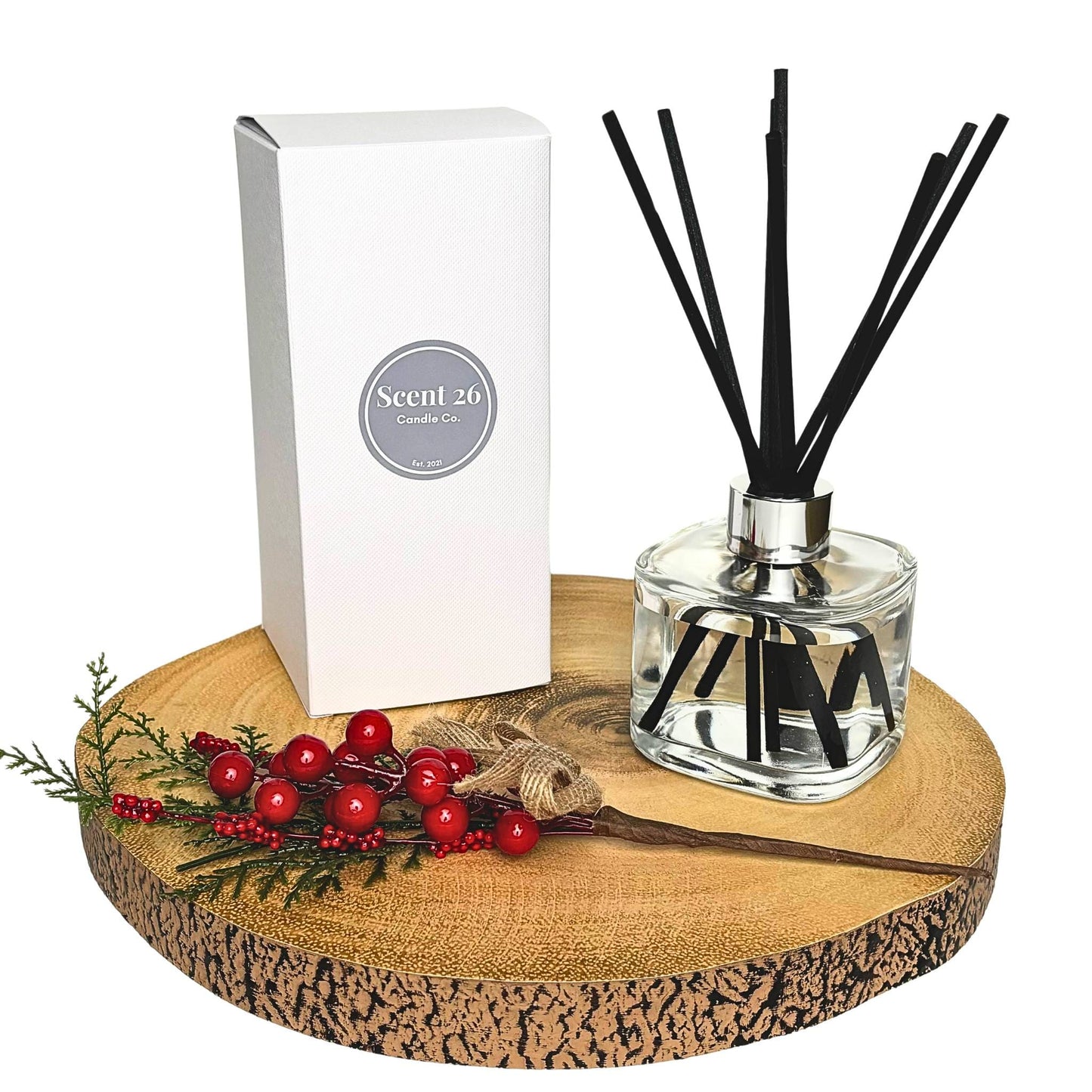 CRANBERRY ORANGE + CINNAMON REED DIFFUSER