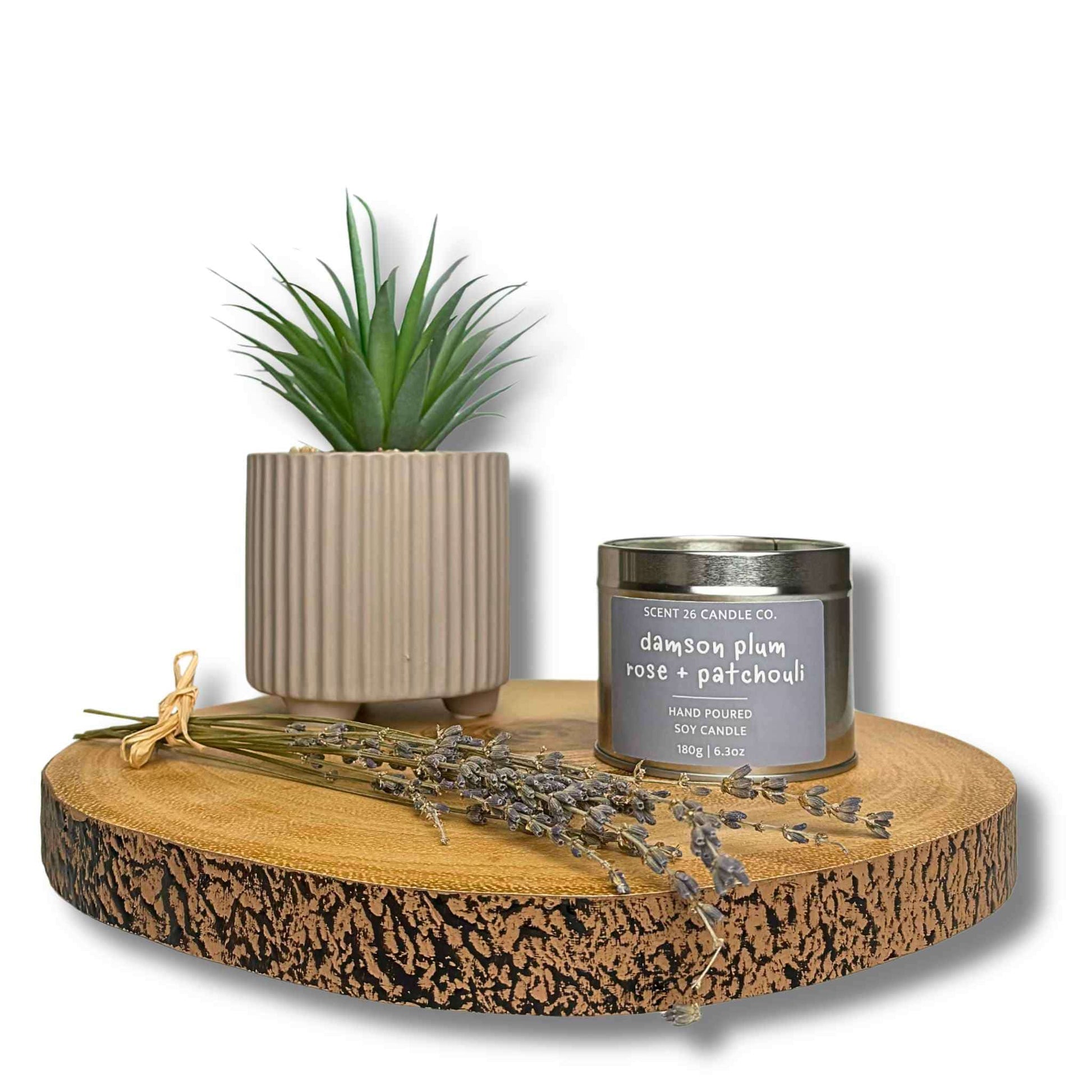 DAMSON PLUM ROSE + PATCHOULI WOOD WICK CANDLE