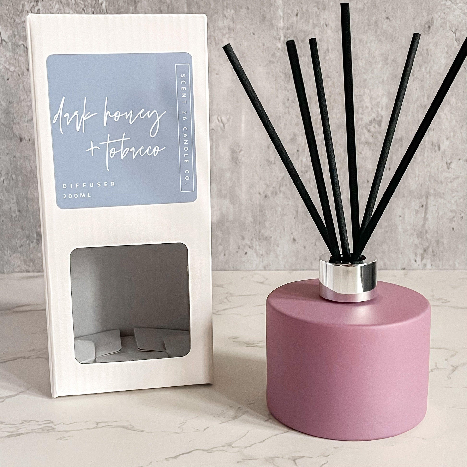 DARK HONEY + TOBACCO REED DIFFUSER