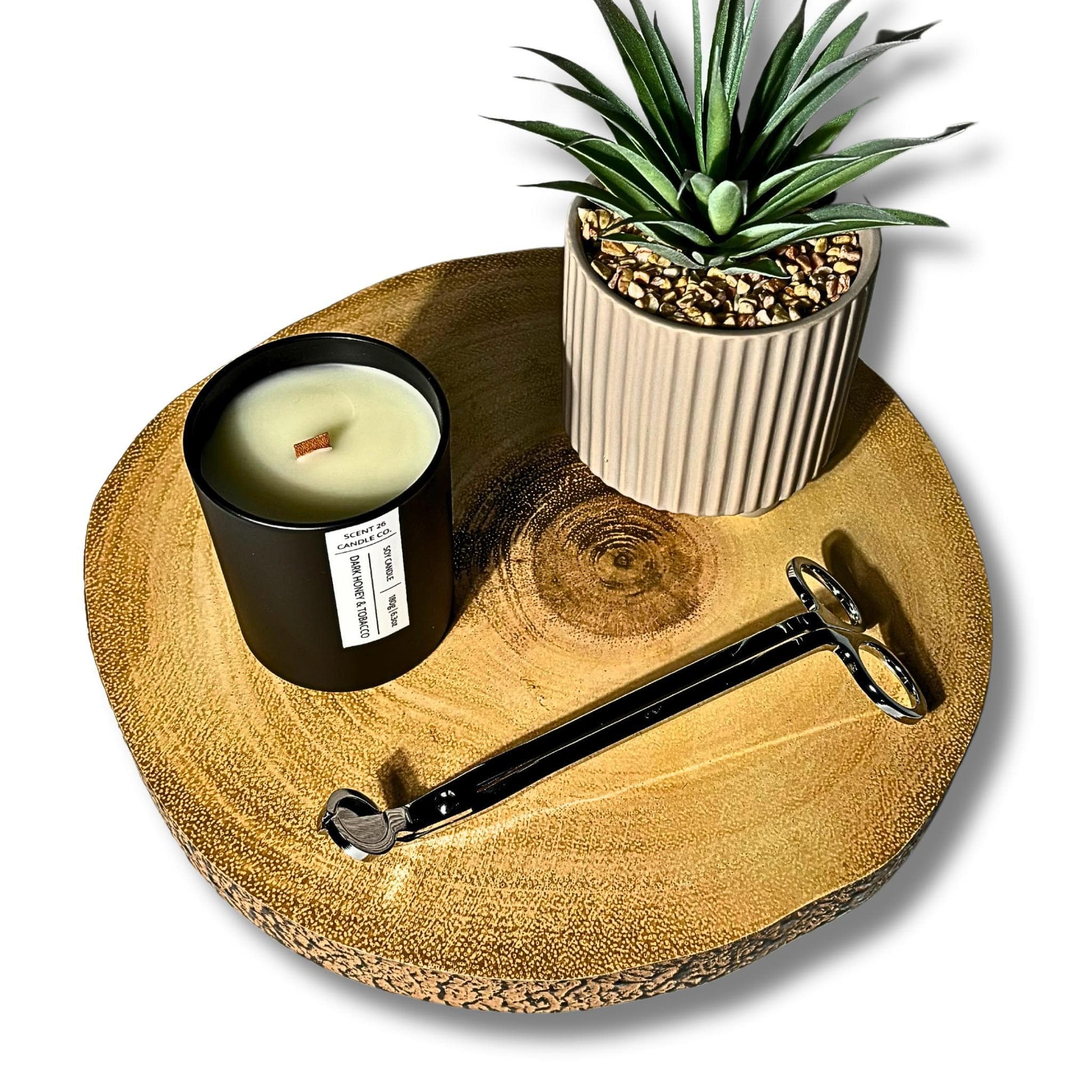 DARK HONEY + TOBACCO WOOD WICK CANDLE 20CL