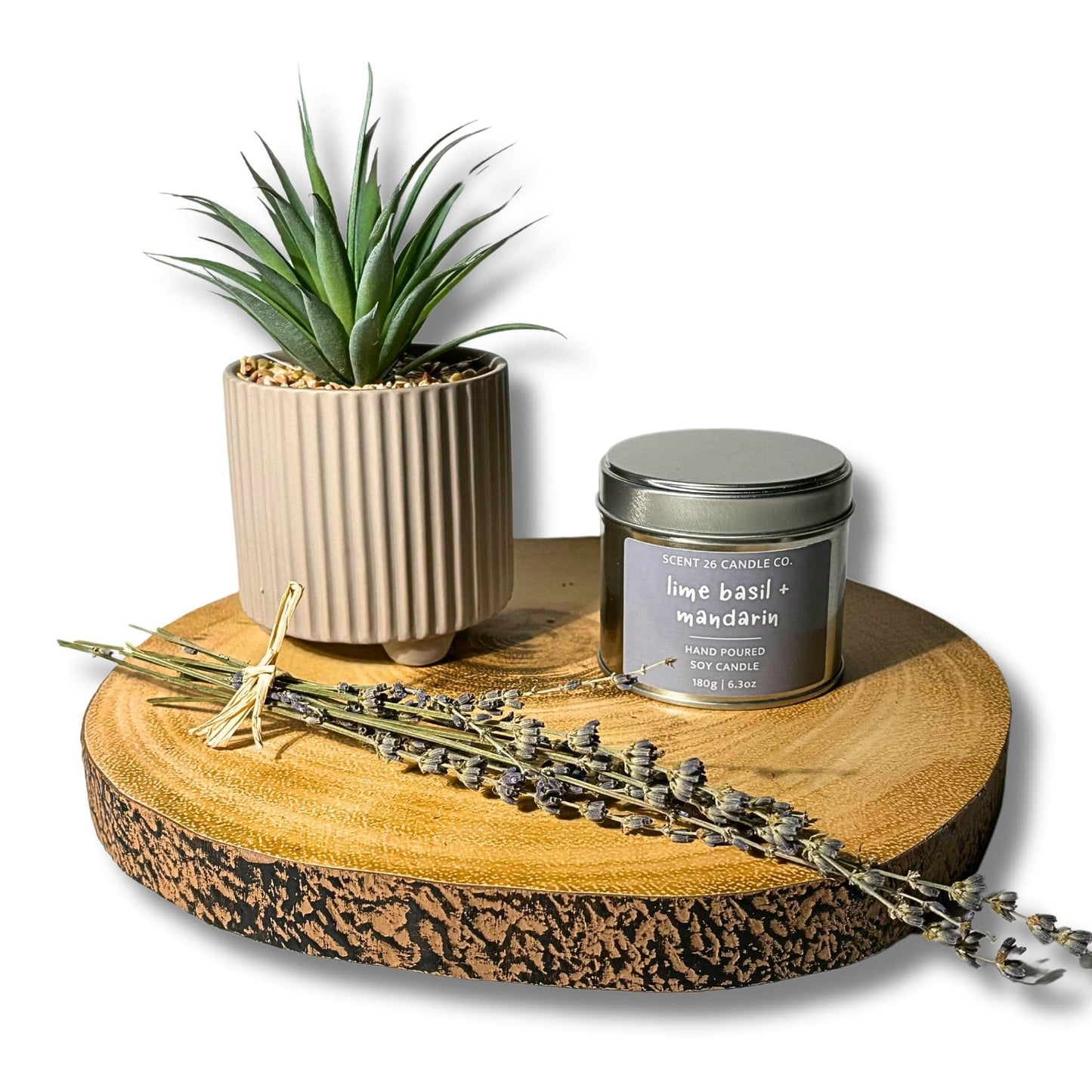 LIME BASIL + MANDARIN WOOD WICK CANDLE