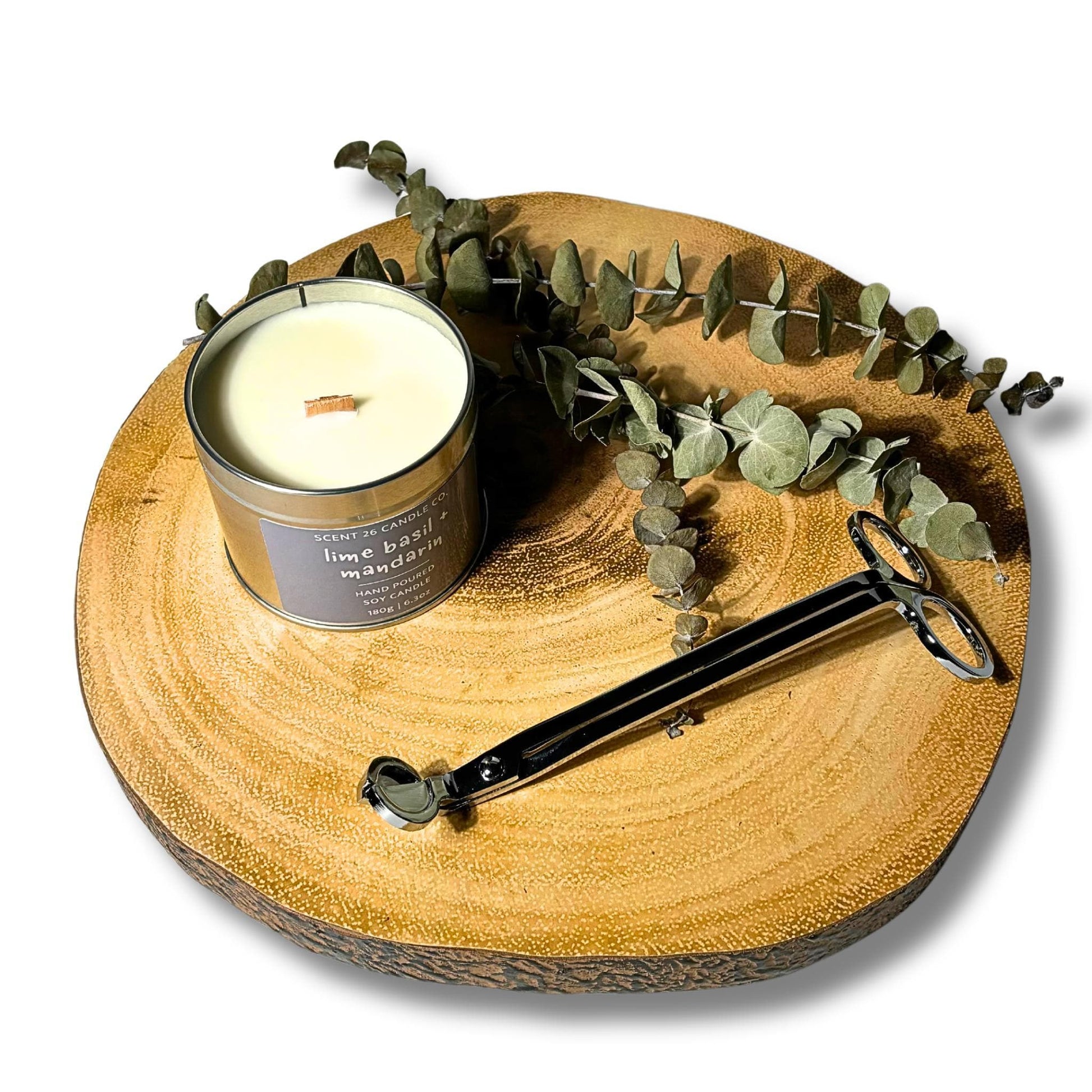 LIME BASIL + MANDARIN WOOD WICK CANDLE