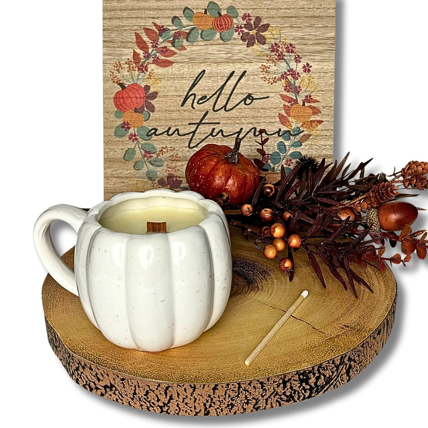 PUMPKIN MUG CANDLE Dark Honey + Tobacco