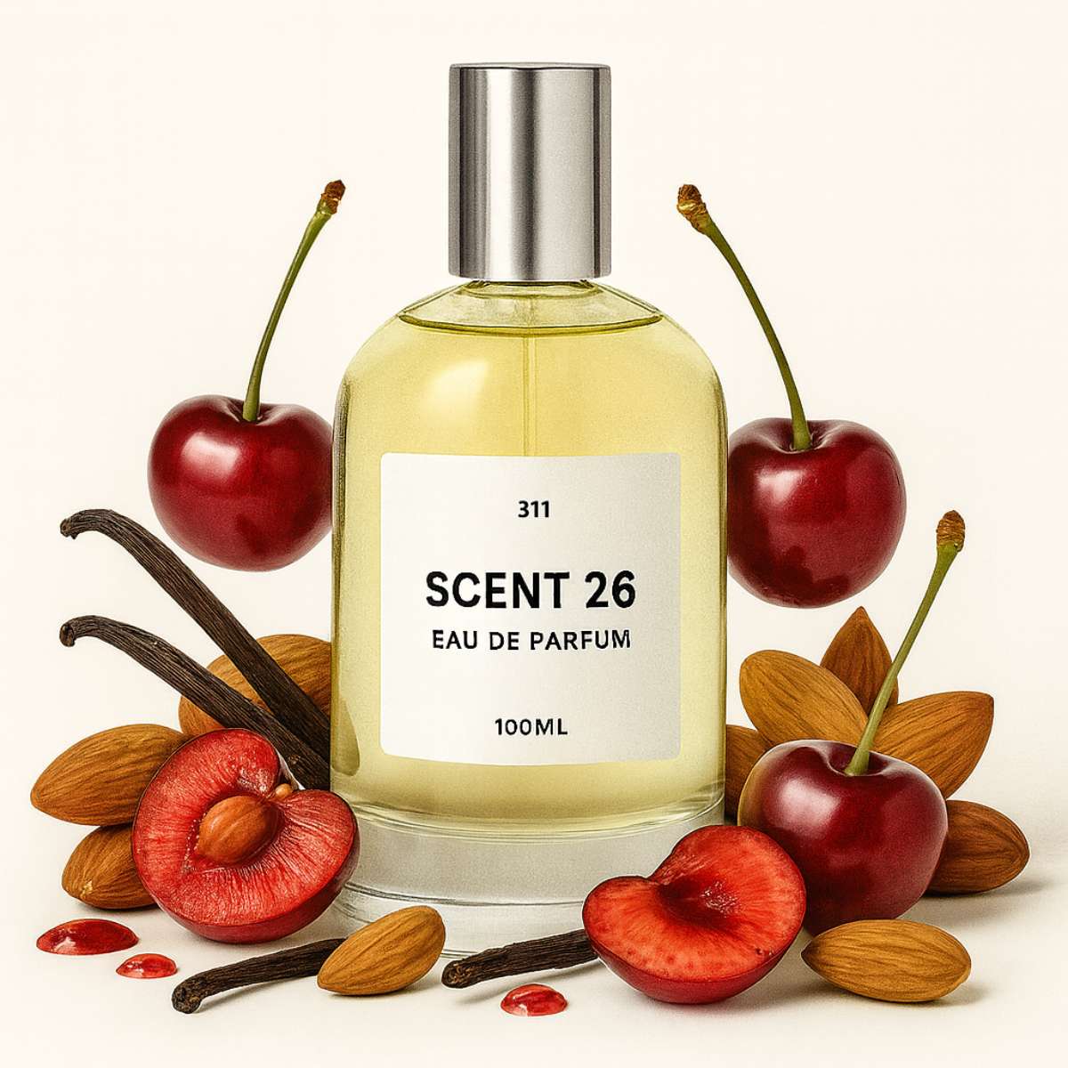 311 Lost Cherry inspired dupe perfume by Scent 26 – cherry almond unisex perfume UK