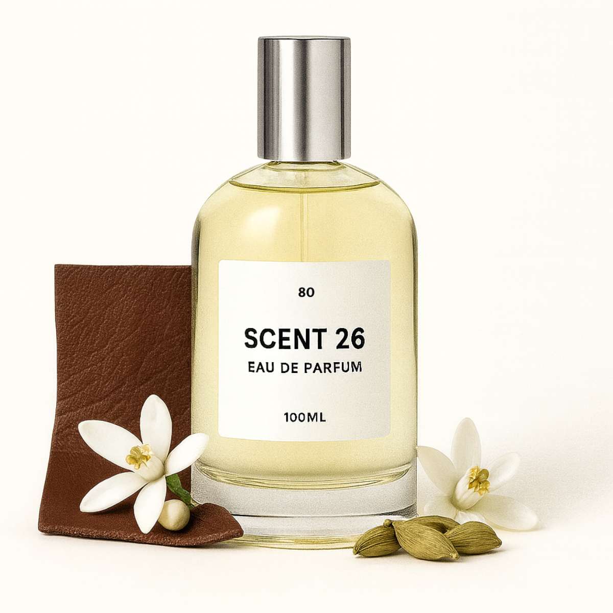 80 Ombré Leather inspired dupe perfume by Scent 26 – bold leather unisex fragrance UK